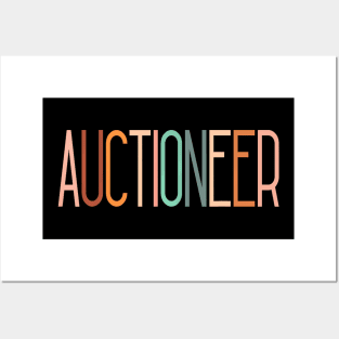 Auctioneer Bidding Bid Caller Hammer Time Gavel Grabbing Posters and Art